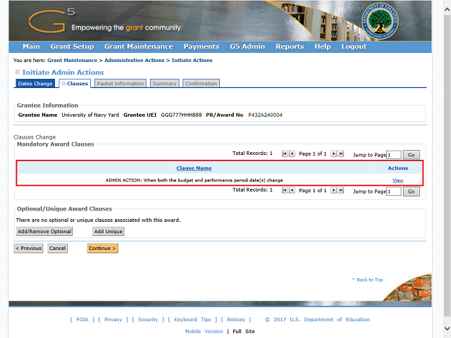 Screen image of this step