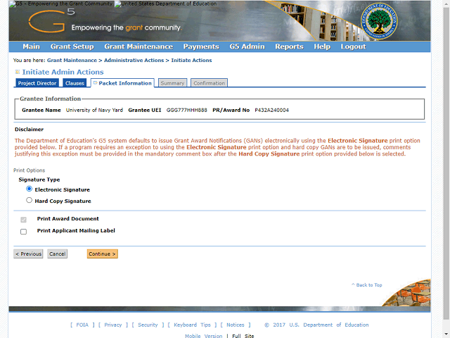 Screen image of this step
