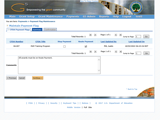 Screen image of this step
