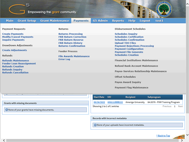 Screen image of this step