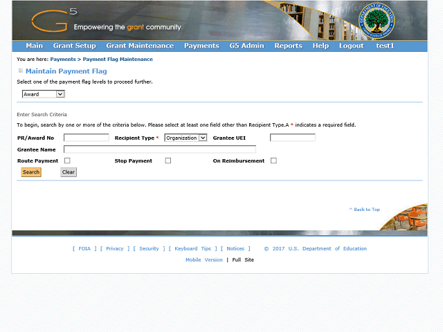 Screen image of this step