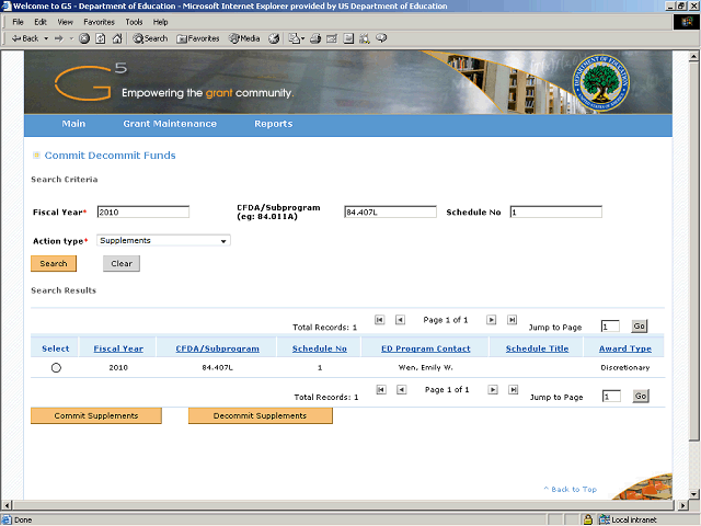 Screen image of this step