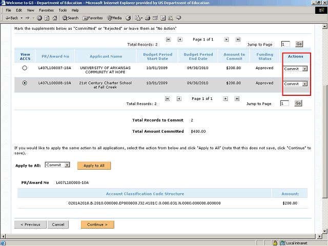 Screen image of this step