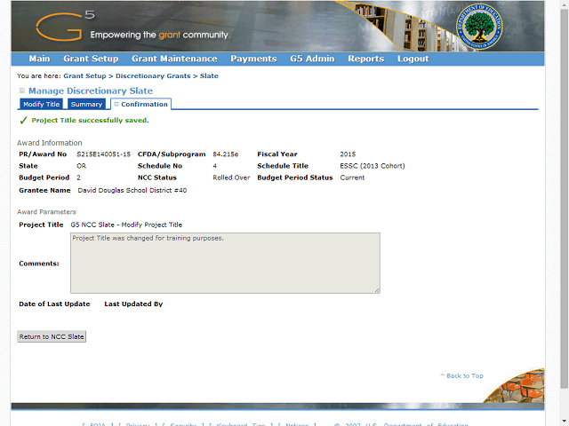 Screen image of this step