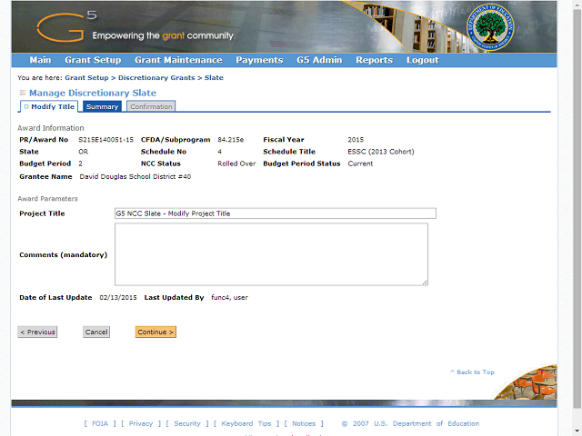 Screen image of this step
