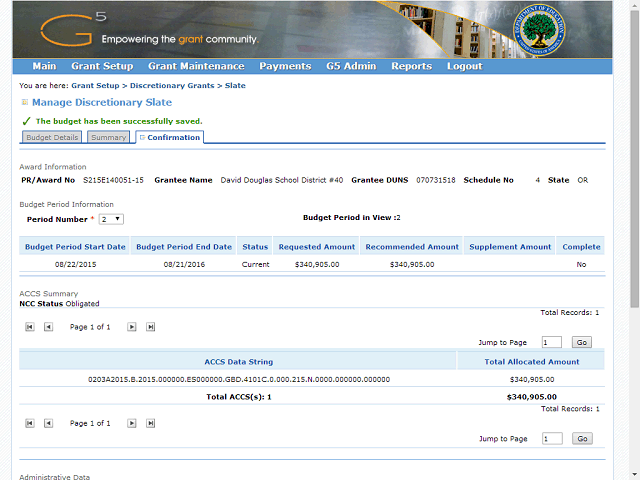 Screen image of this step