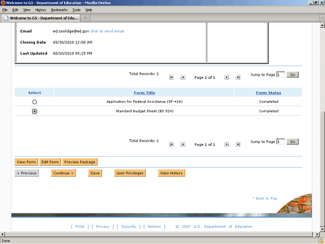 Screen image of this step
