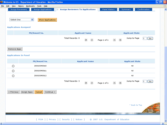 Screen image of this step