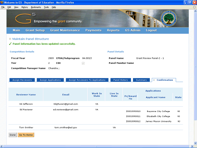 Screen image of this step