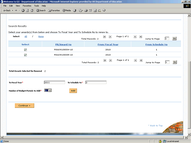 Screen image of this step