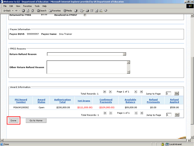 Screen image of this step
