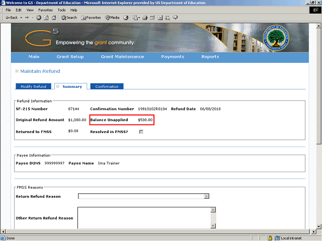 Screen image of this step
