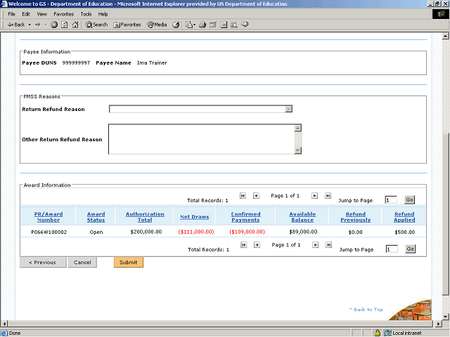 Screen image of this step