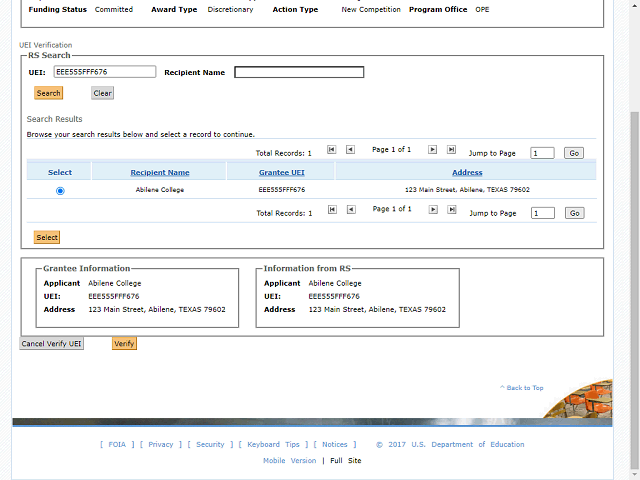 Screen image of this step