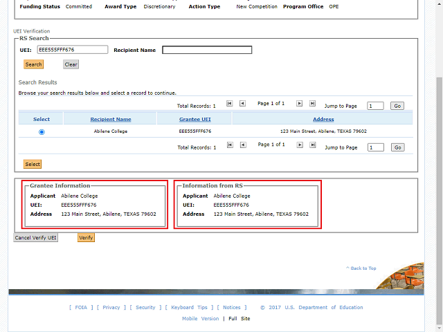 Screen image of this step