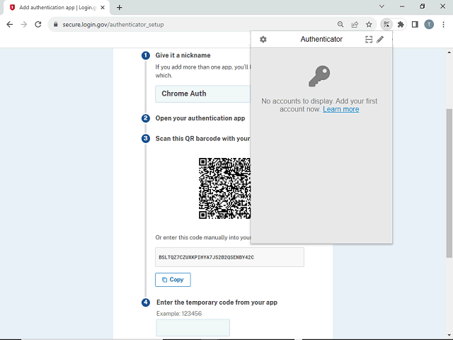 Screen image of this step