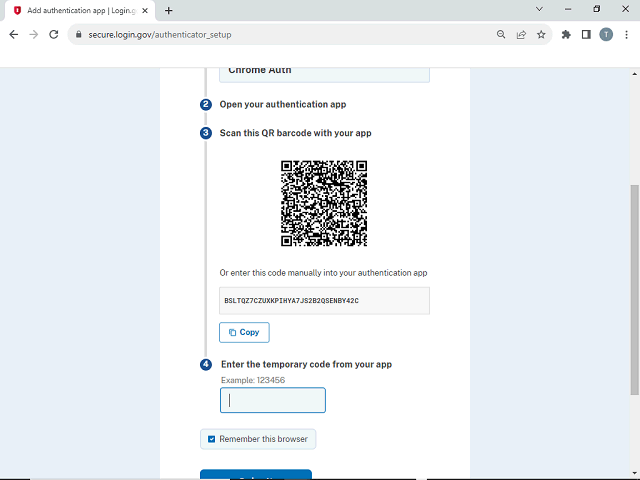 Screen image of this step