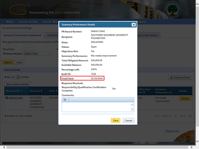 Screen image of this step