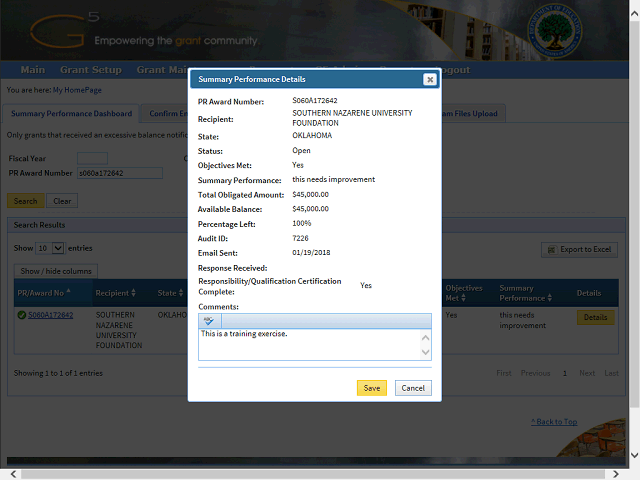 Screen image of this step