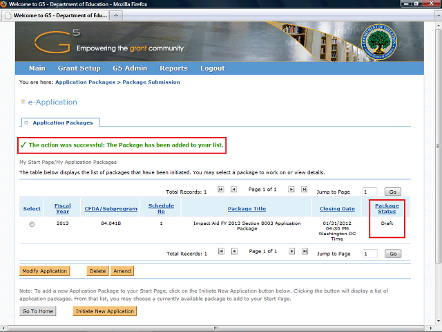 Screen image of this step