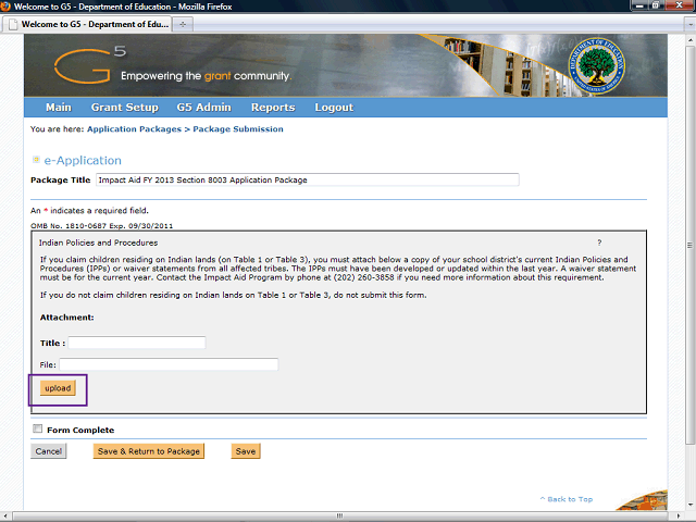 Screen image of this step