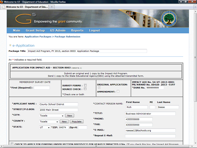 Screen image of this step