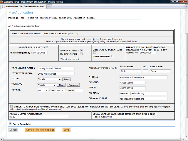Screen image of this step