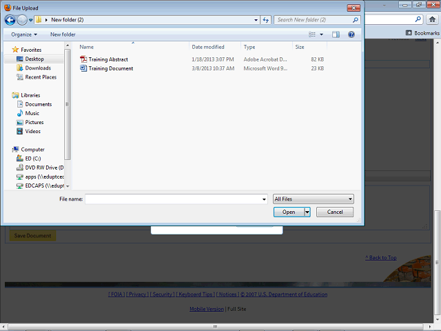Screen image of this step