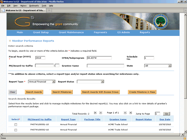 Screen image of this step