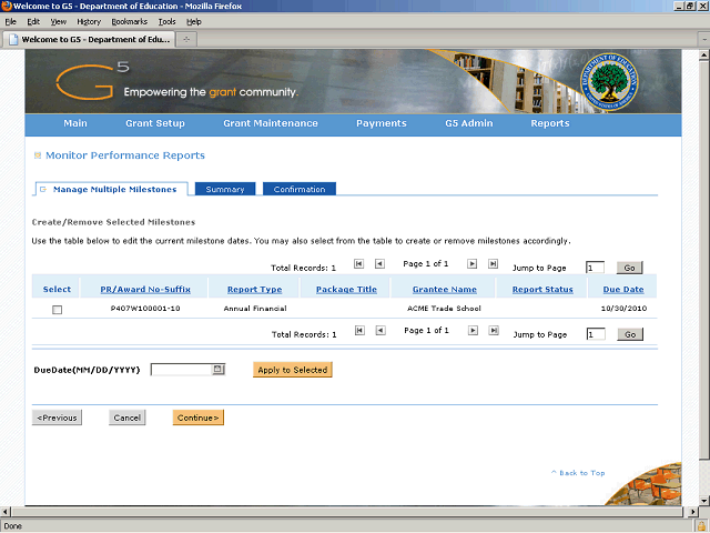 Screen image of this step
