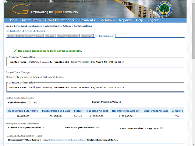 Screen image of this step