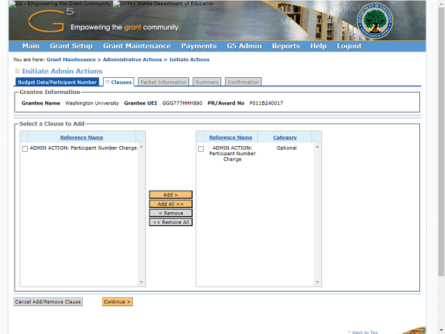 Screen image of this step