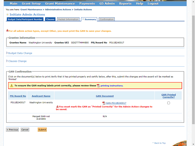 Screen image of this step