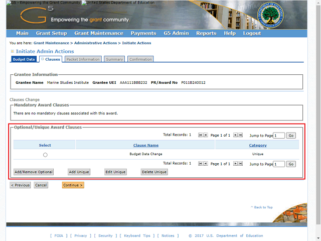 Screen image of this step