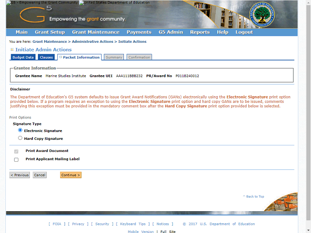 Screen image of this step