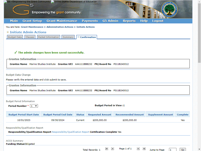 Screen image of this step