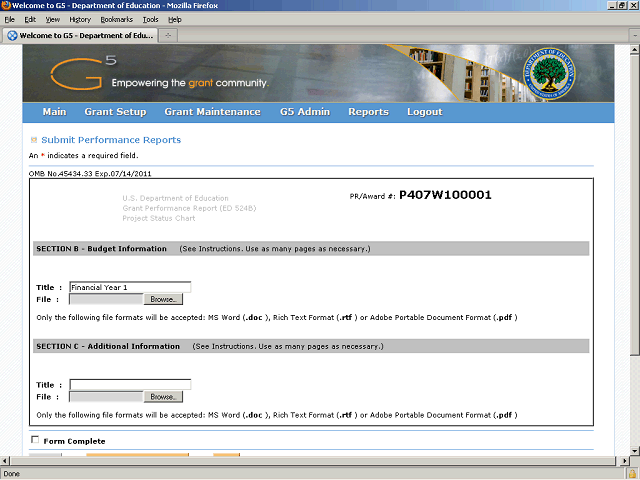 Screen image of this step