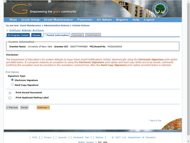 Screen image of this step