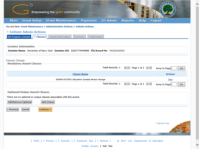 Screen image of this step