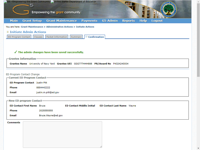 Screen image of this step