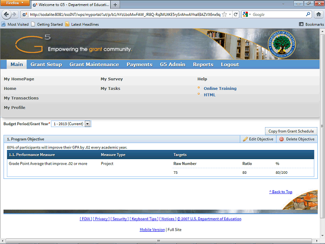 Screen image of this step