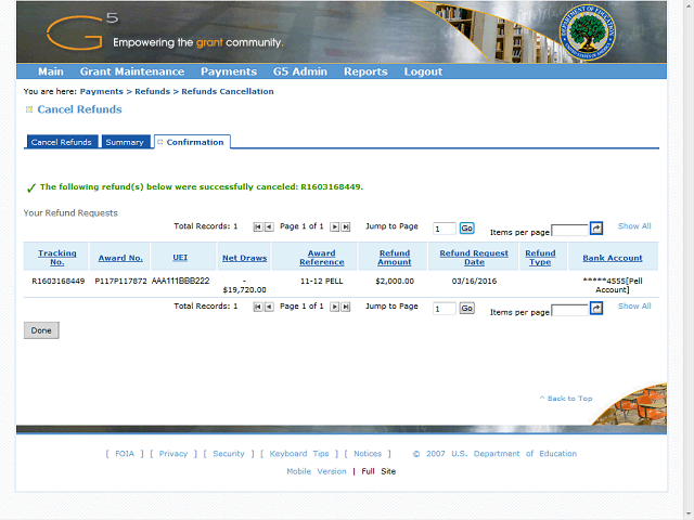 Screen image of this step