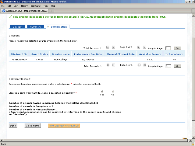 Screen image of this step