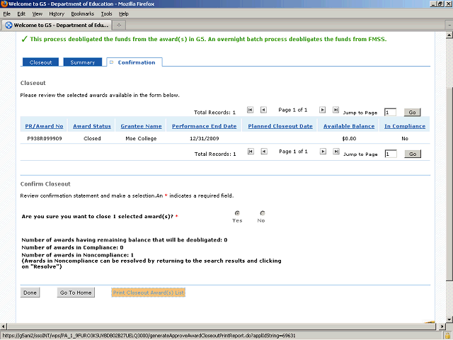 Screen image of this step