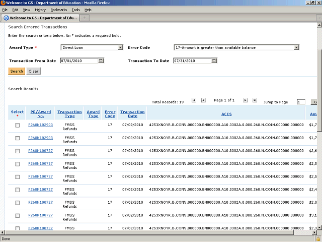 Screen image of this step
