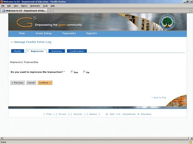 Screen image of this step