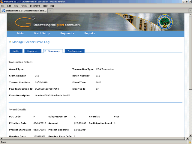 Screen image of this step