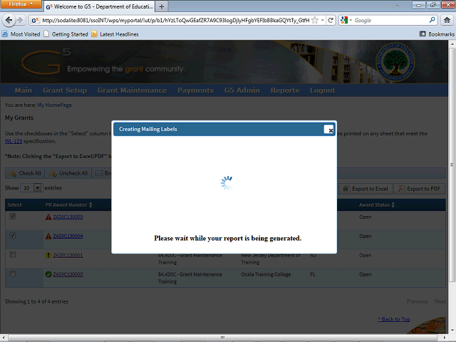 Screen image of this step