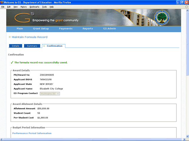 Screen image of this step