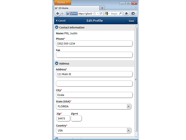 Screen image of this step